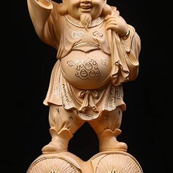 Amazon｜仏像 木彫り 大黒様 置物 七福神 大黒天 縁起物 玄関